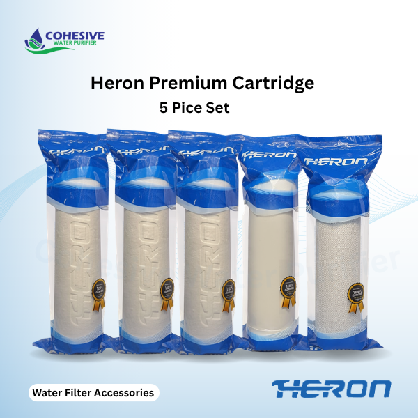 Heron Premium  5 Piece Cartridge Set-(PP-Net-Box)